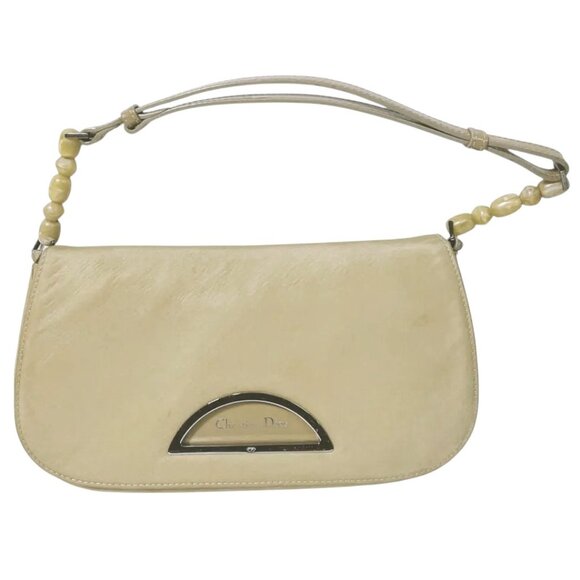 CHRISTIAN DIOR Maris Pearl Beige Nyl Small Shoulder Bag  -  RU1919 - Picture 16 of 16